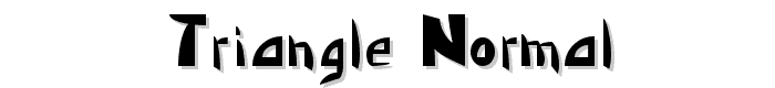 Triangle  Normal font